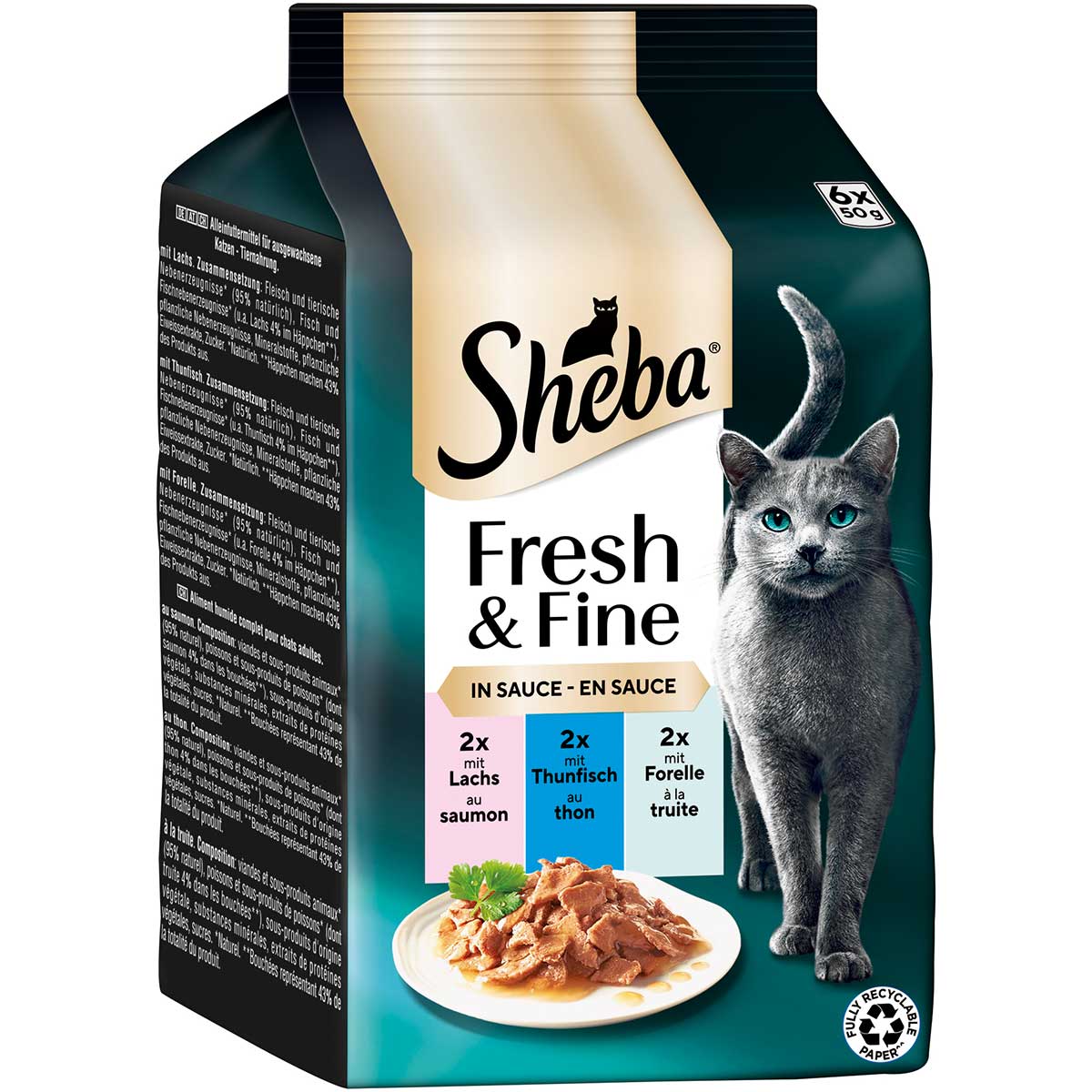 Sheba Fresh &amp; Fine Sauce Lachs, Thunfisch &amp; Forelle