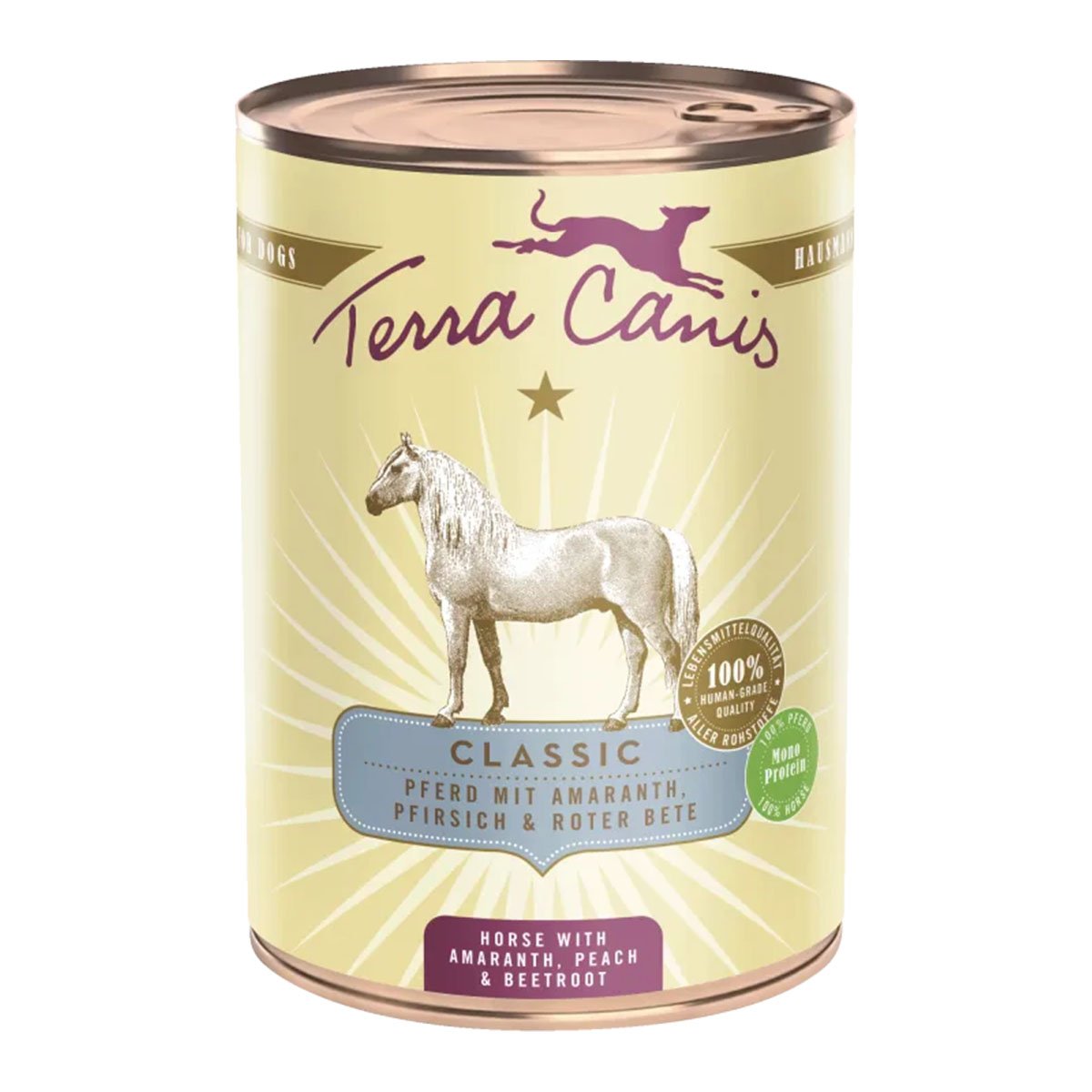 Terra Canis CLASSIC Pferd mit Amaranth, Pfirsich und Roter Bete
