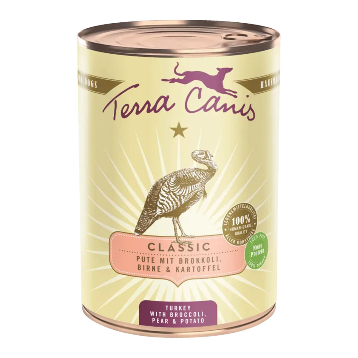 Terra Canis CLASSIC – Pute mit Brokkoli, Birne und Kartoffel 