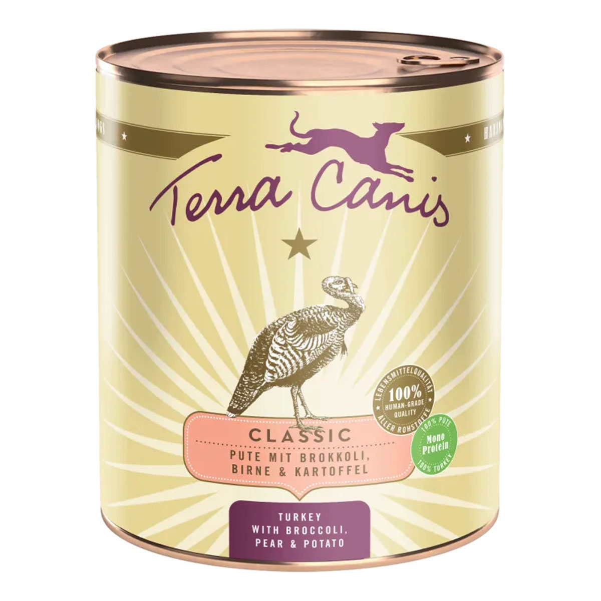 Terra Canis CLASSIC – Pute mit Brokkoli, Birne und Kartoffel 