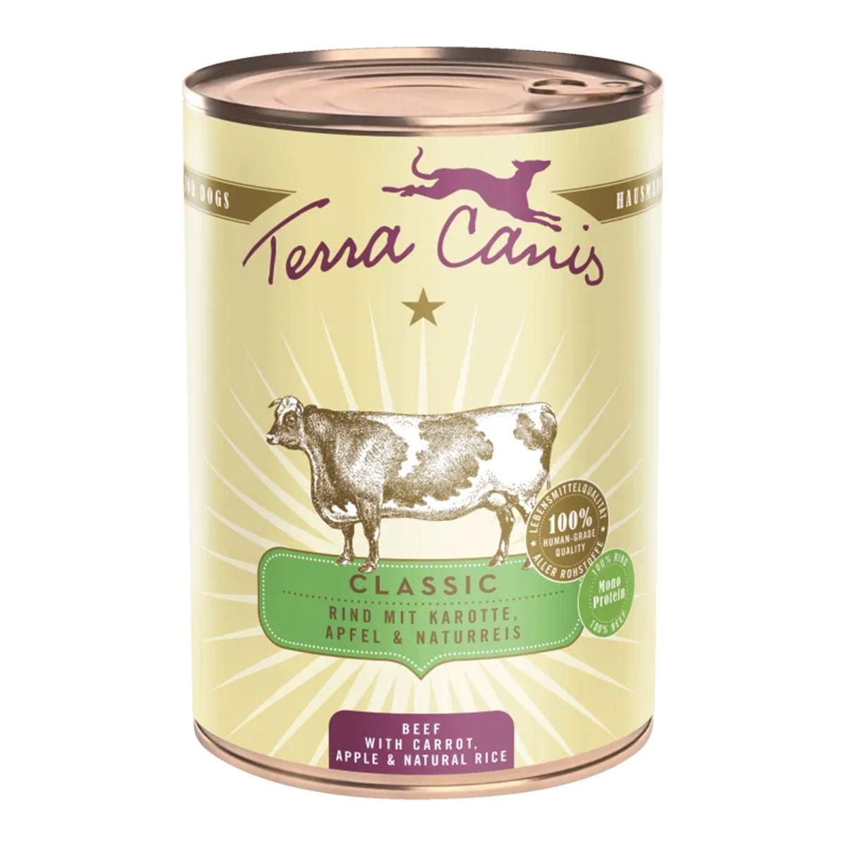 Terra Canis CLASSIC - Rind mit Karotte, Apfel und Naturreis