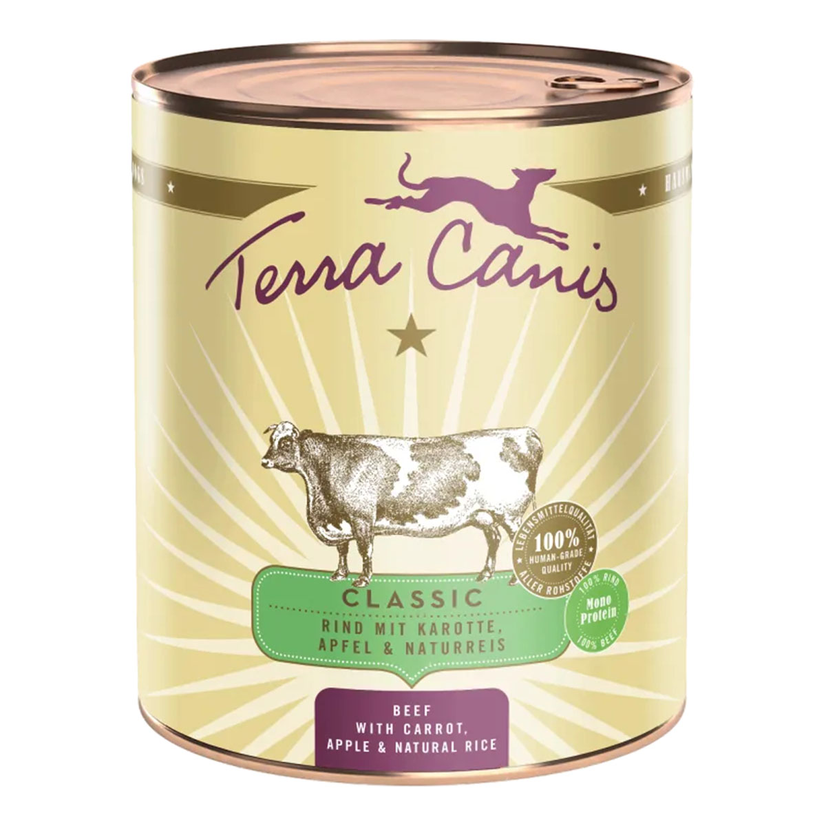 Terra Canis CLASSIC - Rind mit Karotte, Apfel und Naturreis