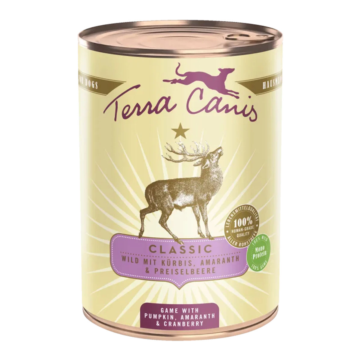 Terra Canis CLASSIC – Wild mit Kürbis, Amaranth und Preiselbeere 