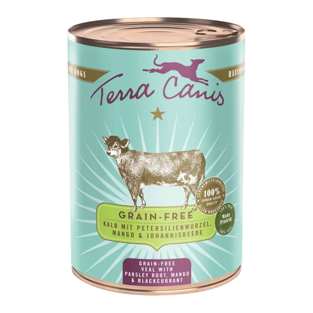 Terra Canis getreidefrei Kalb mit Petersilienwurzel, Mango &amp; Johannisbeere