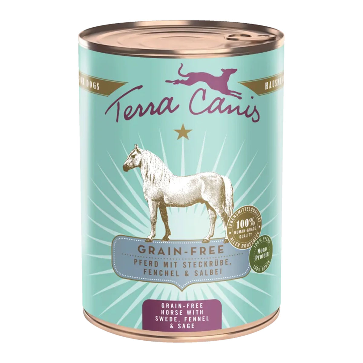 Terra Canis getreidefrei Pferd mit Steckrübe, Fenchel &amp; Salbei