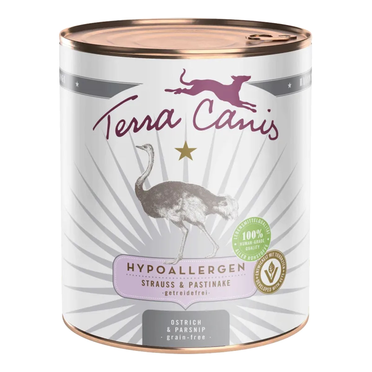 Terra Canis HYPOALLERGEN – Strauß mit Pastinake, getreidefrei