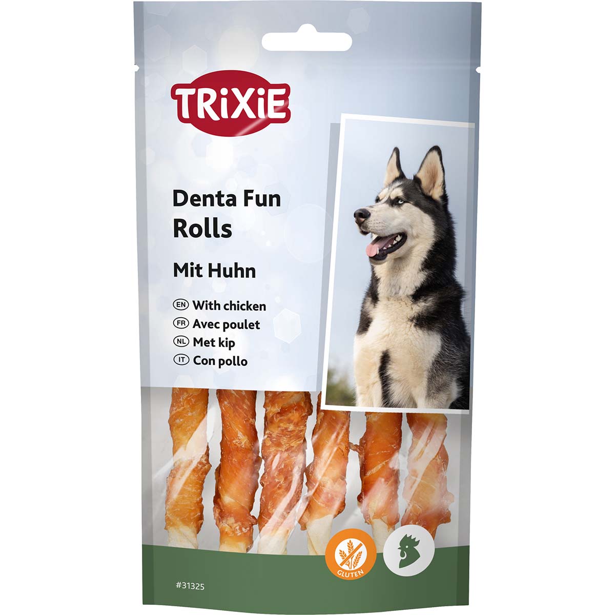 Trixie Hundesnack Denta Fun Rolls mit Huhn