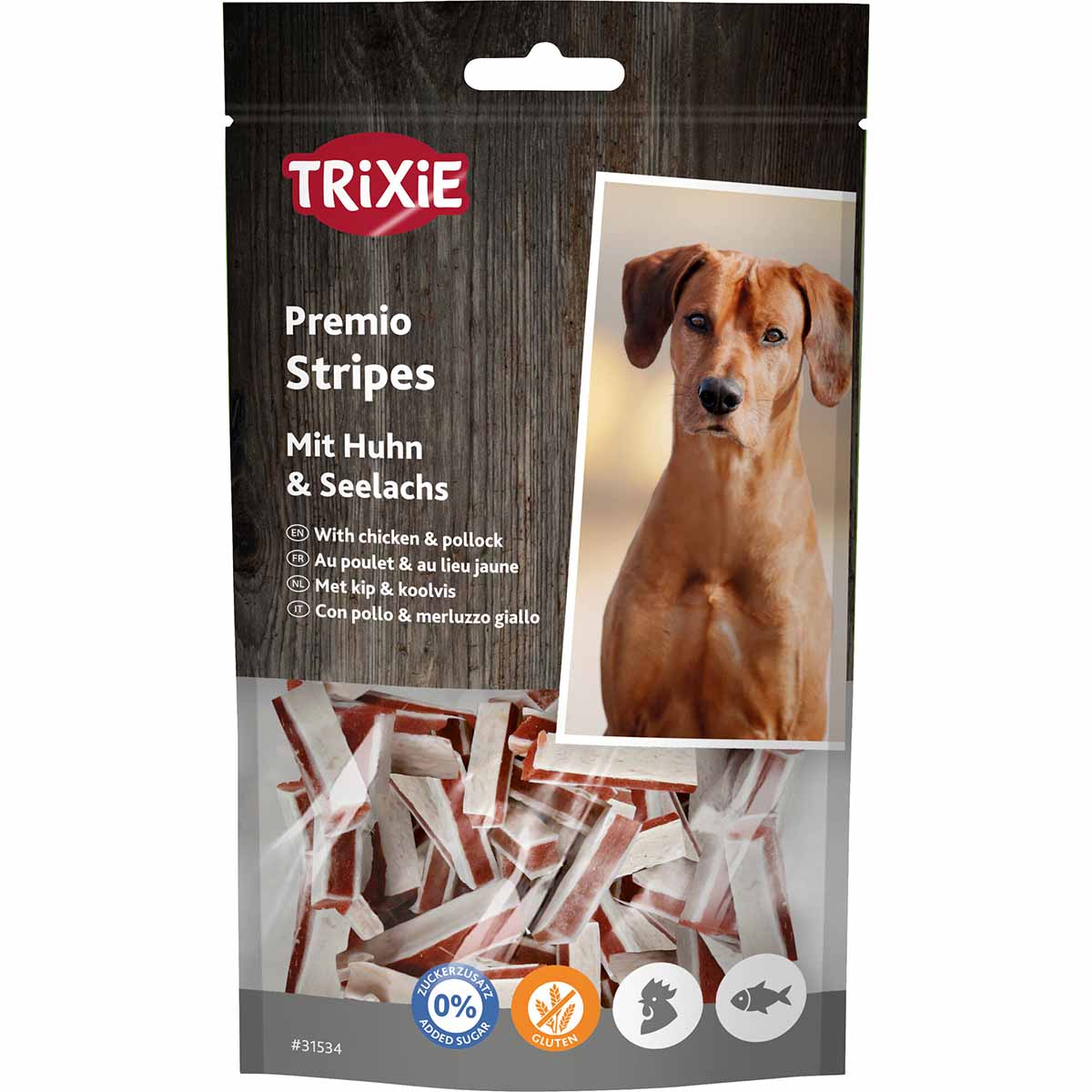 Trixie Hundesnack PREMIO Stripes mit Hühnchen und Seelachs