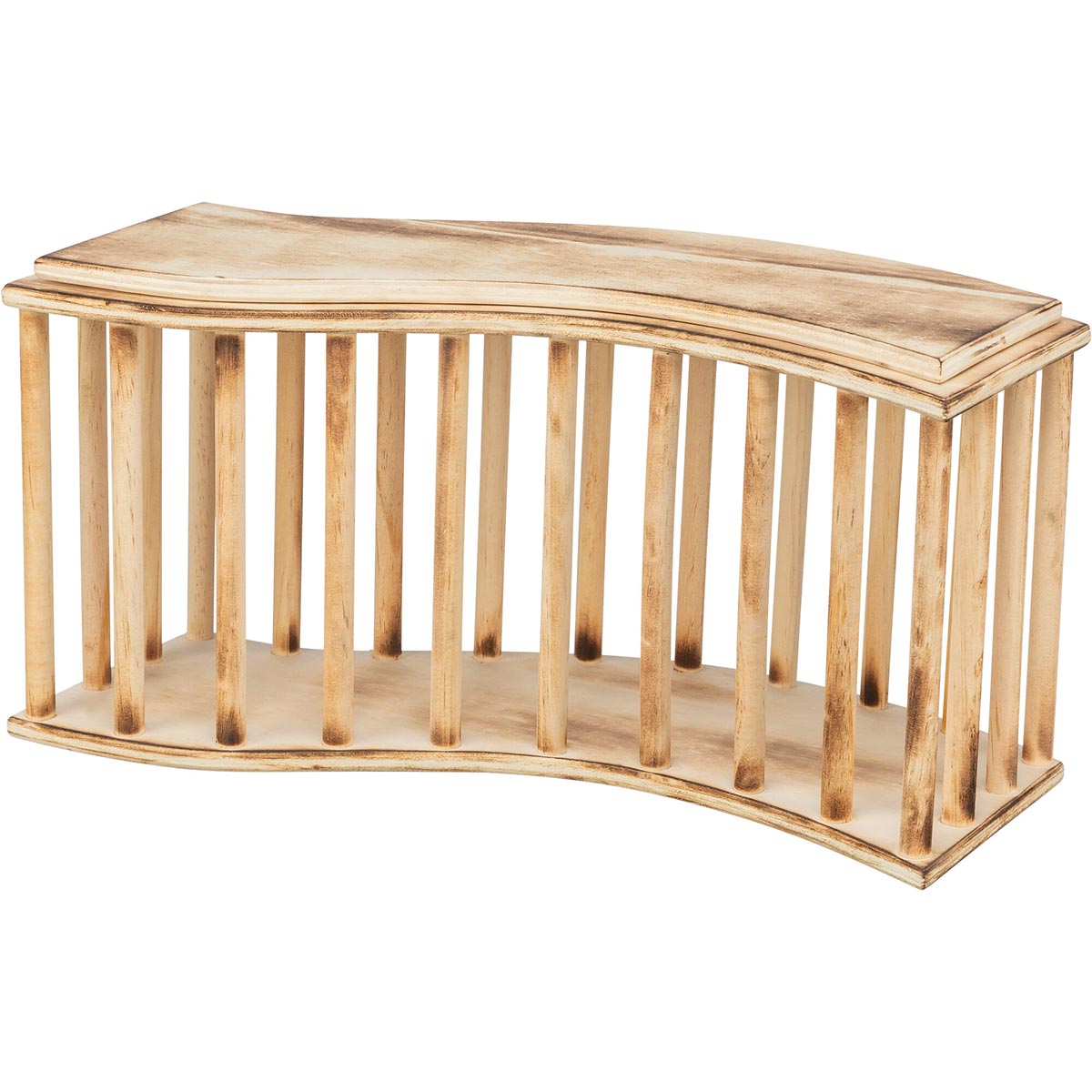 Trixie Heuraufe mit Deckel aus Holz 37×19×13 cm