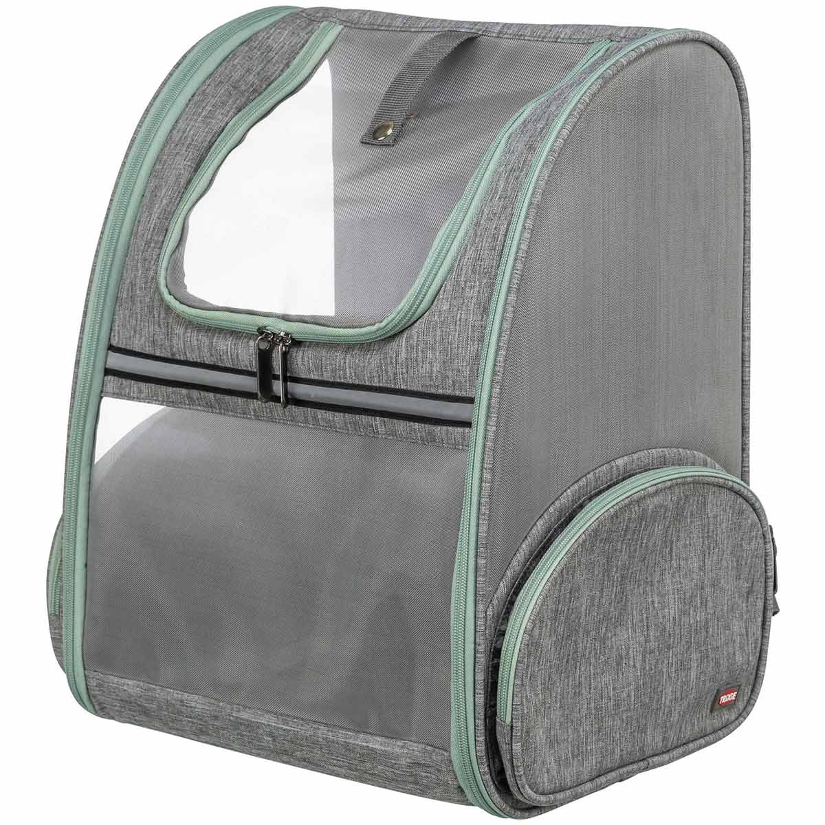 Trixie Hunderucksack Chloe, grau, 27 x 39 x 43 cm