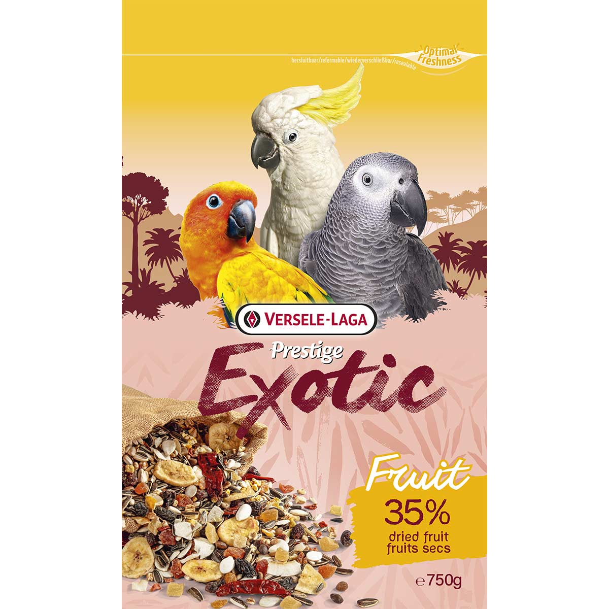 Versele Laga Prestige Papageien Exotic Fruit 750 g