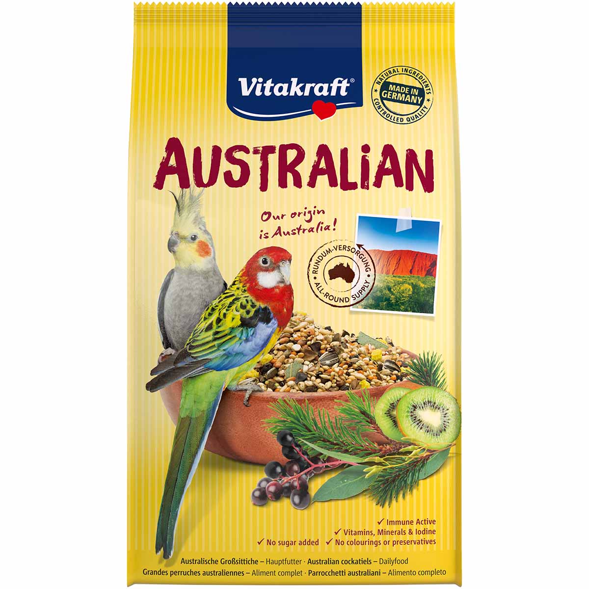 Vitakraft Australian Haupfutter für Australische Großsittiche