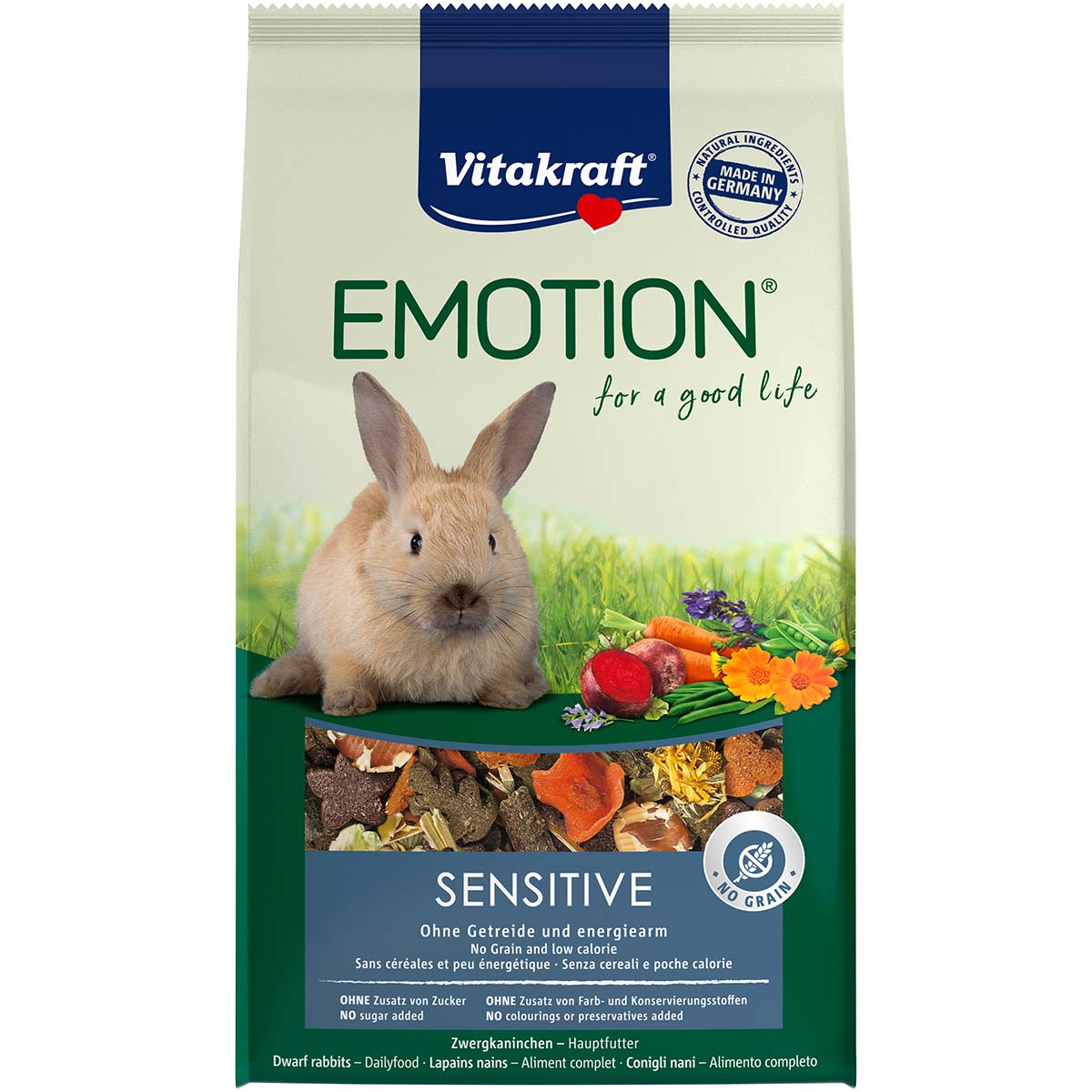 Vitakraft Emotion Sensitive Selection Zwergkaninchen 600g