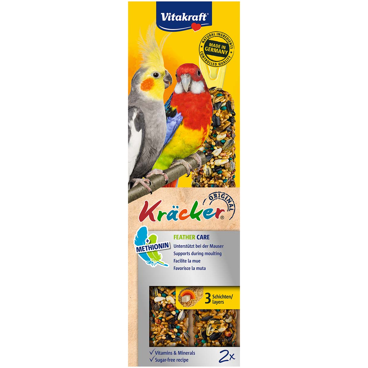 Vitakraft Kräcker Feather Care für Großsittiche
