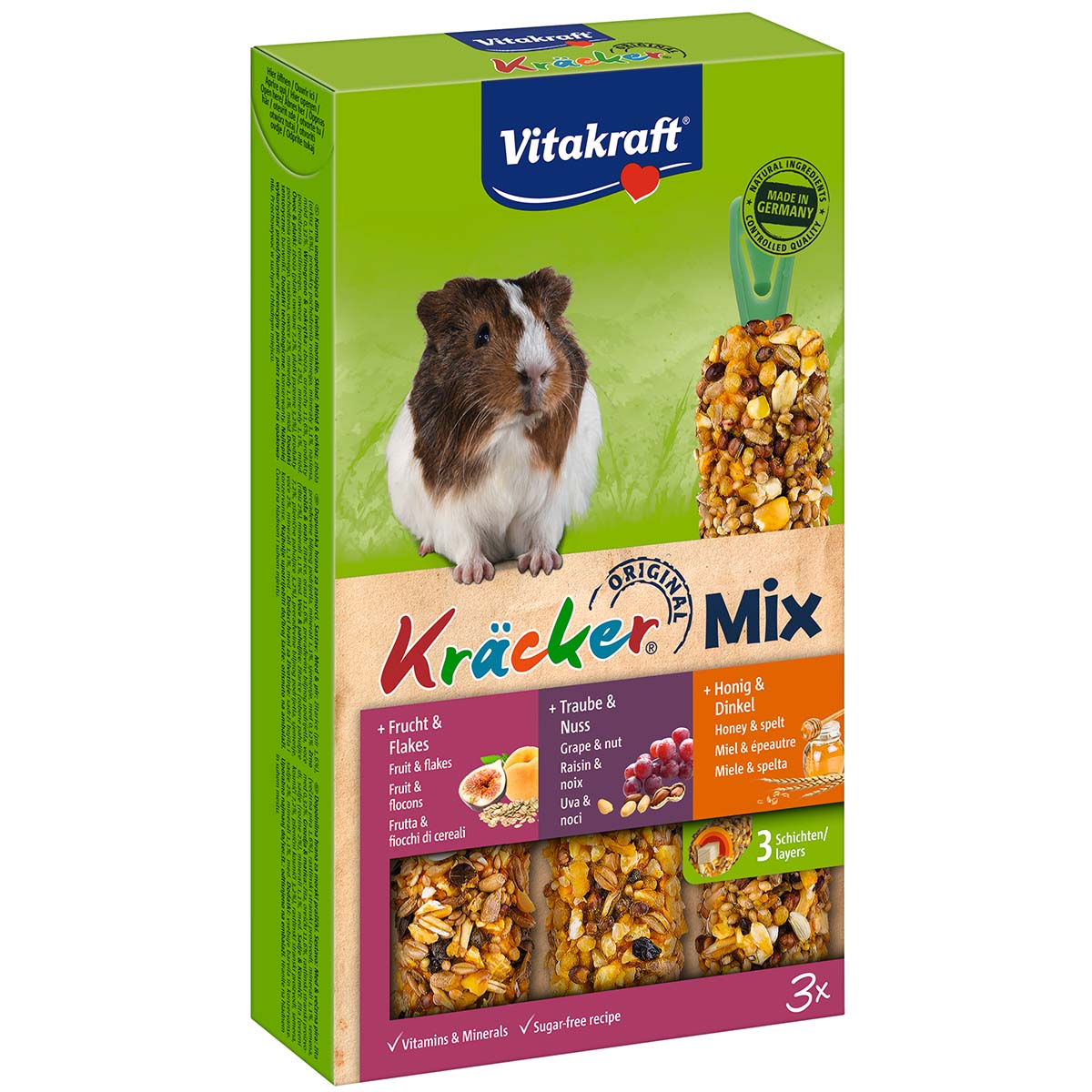 Vitakraft Kräcker® Trio Honig, Nuss, Frucht