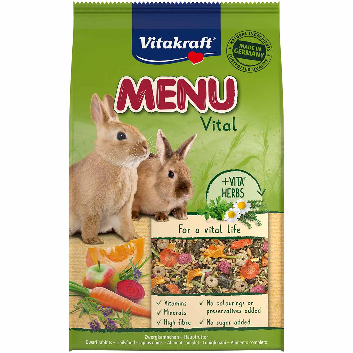 Vitakraft Menü Vital Zwergkaninchen  3kg