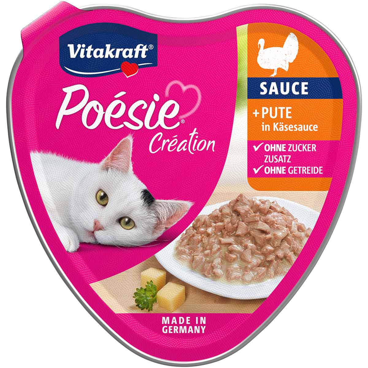 Vitakraft Poésie Création mit Pute in Käsesauce