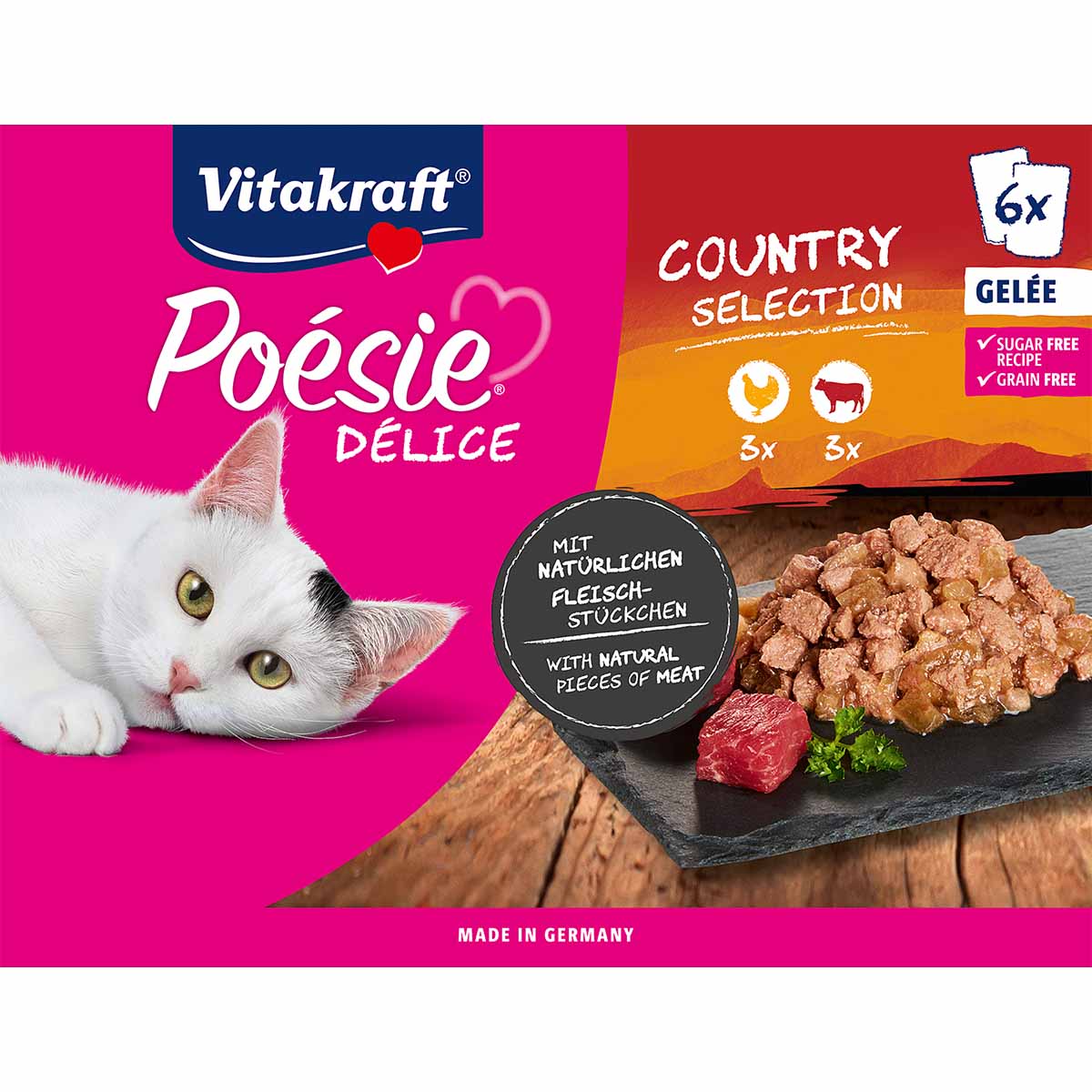Vitakraft Poésie Délice Gelée Country Selection 6x85g