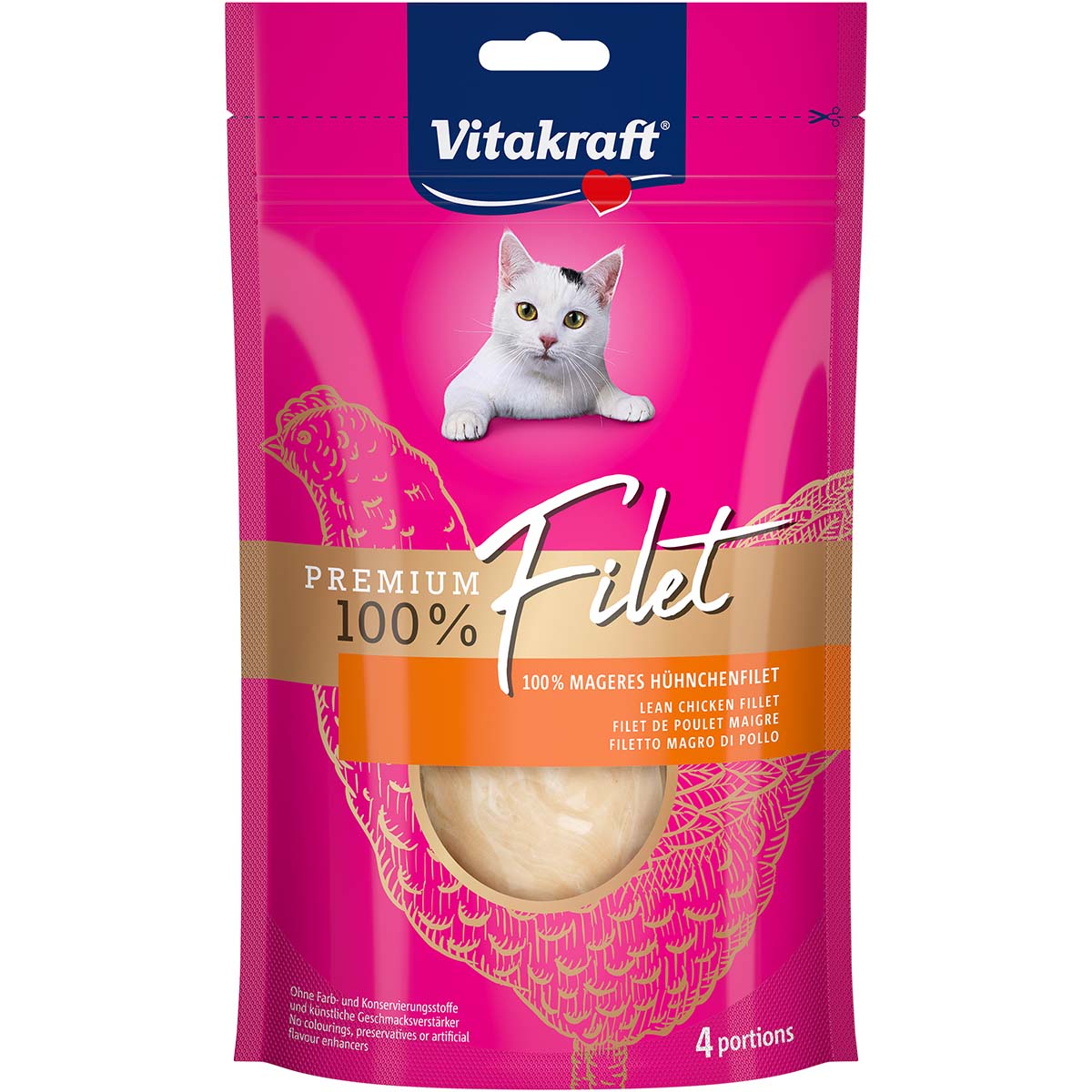 Vitakraft Katzensnack Premium Filet Huhn