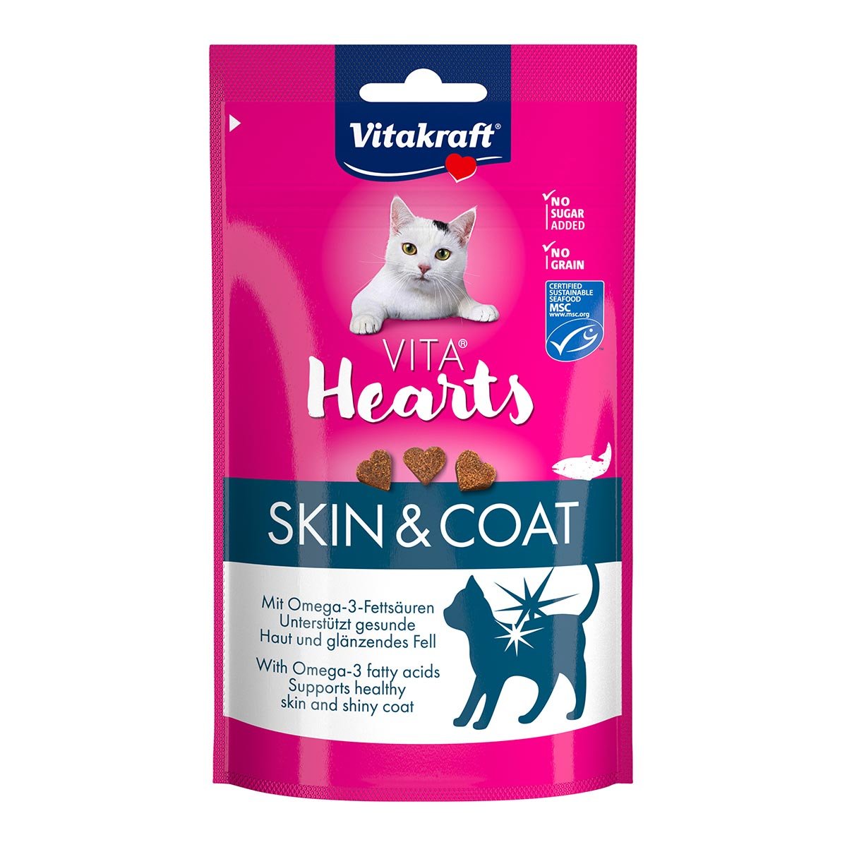 Vitakraft Vita Hearts Skin &amp; Coat Lachs