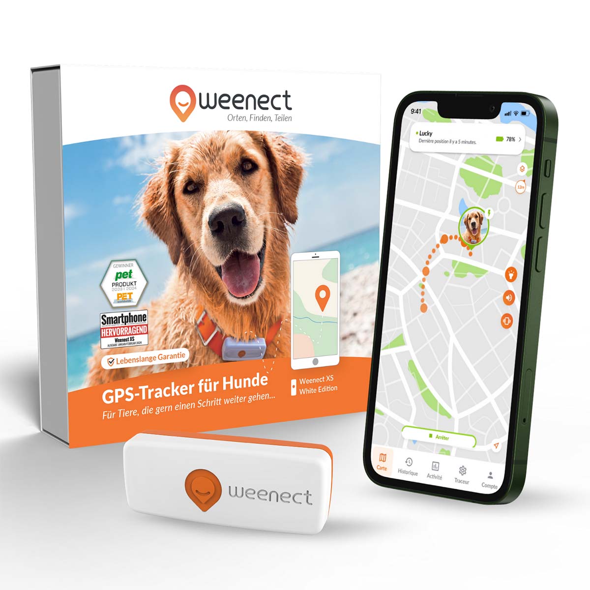 Weenect XS GPS Tracker für Hunde