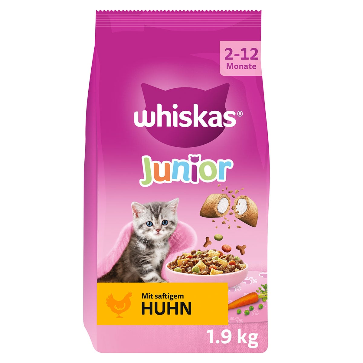 WHISKAS Beutel Trocken Junior mit Huhn