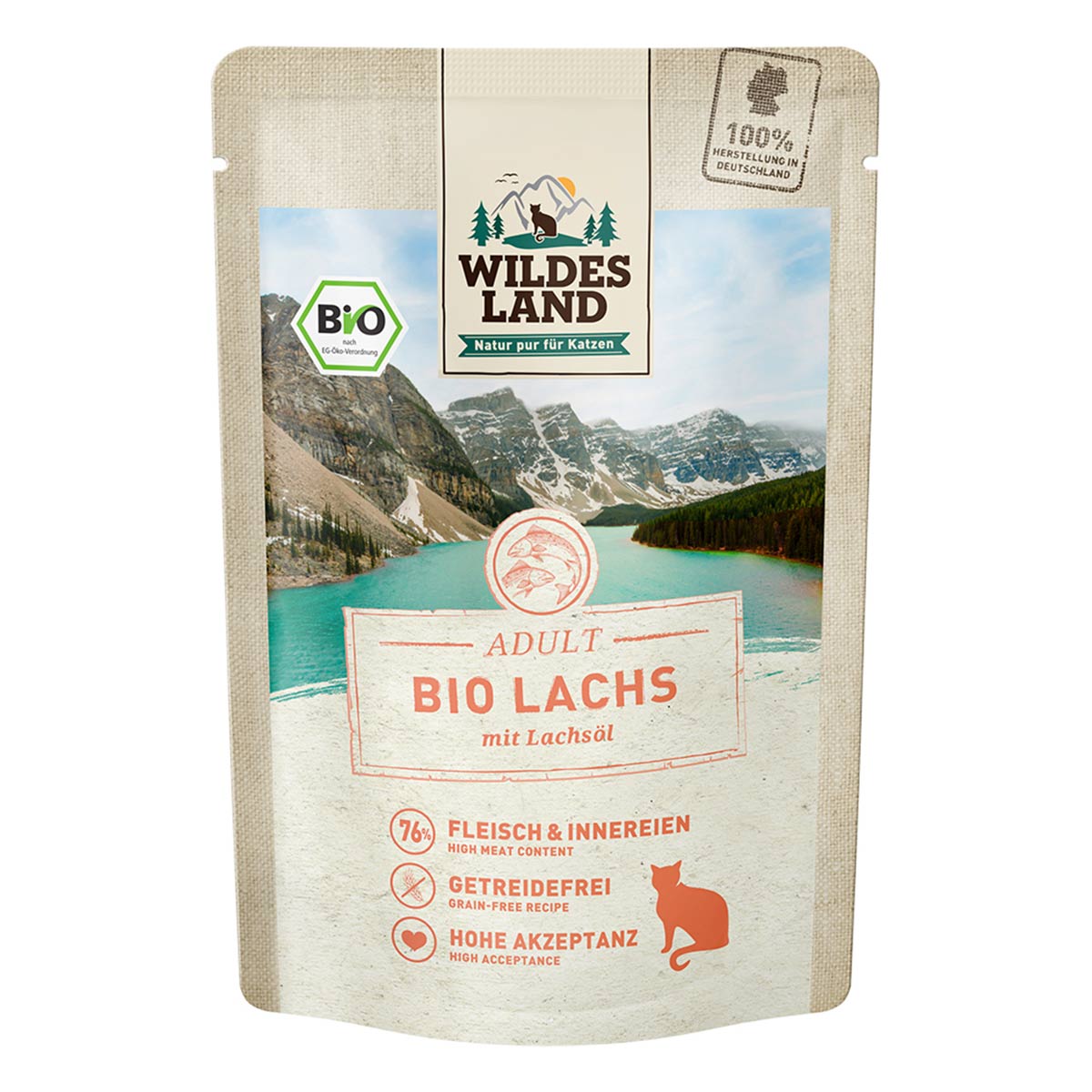 Wildes Land Bio Lachs PUR mit Lachsöl