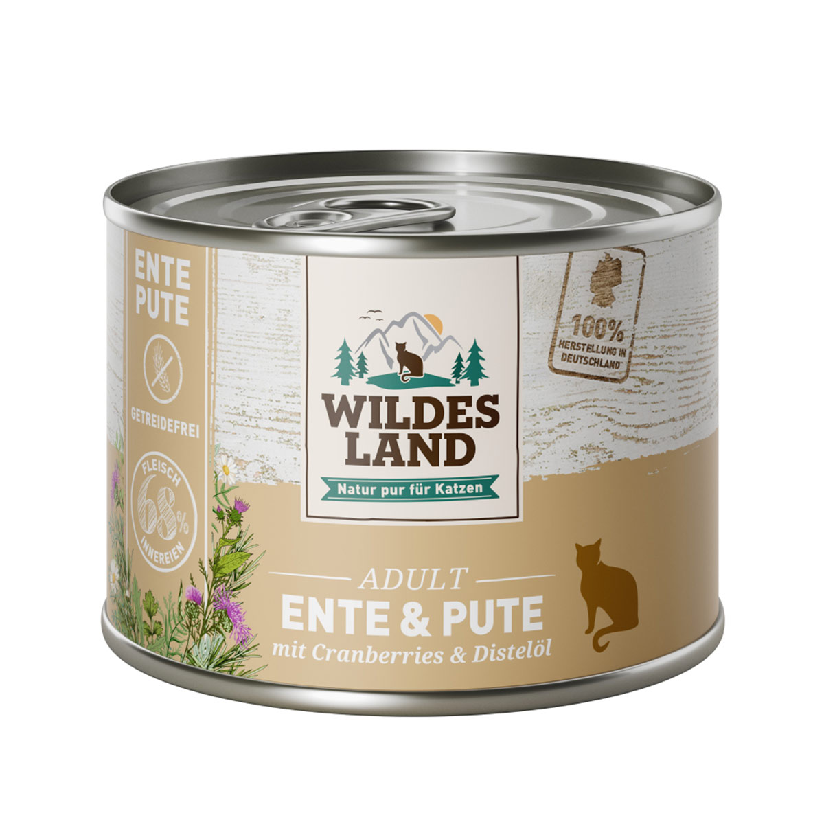 Wildes Land Ente und Pute mit Cranberries