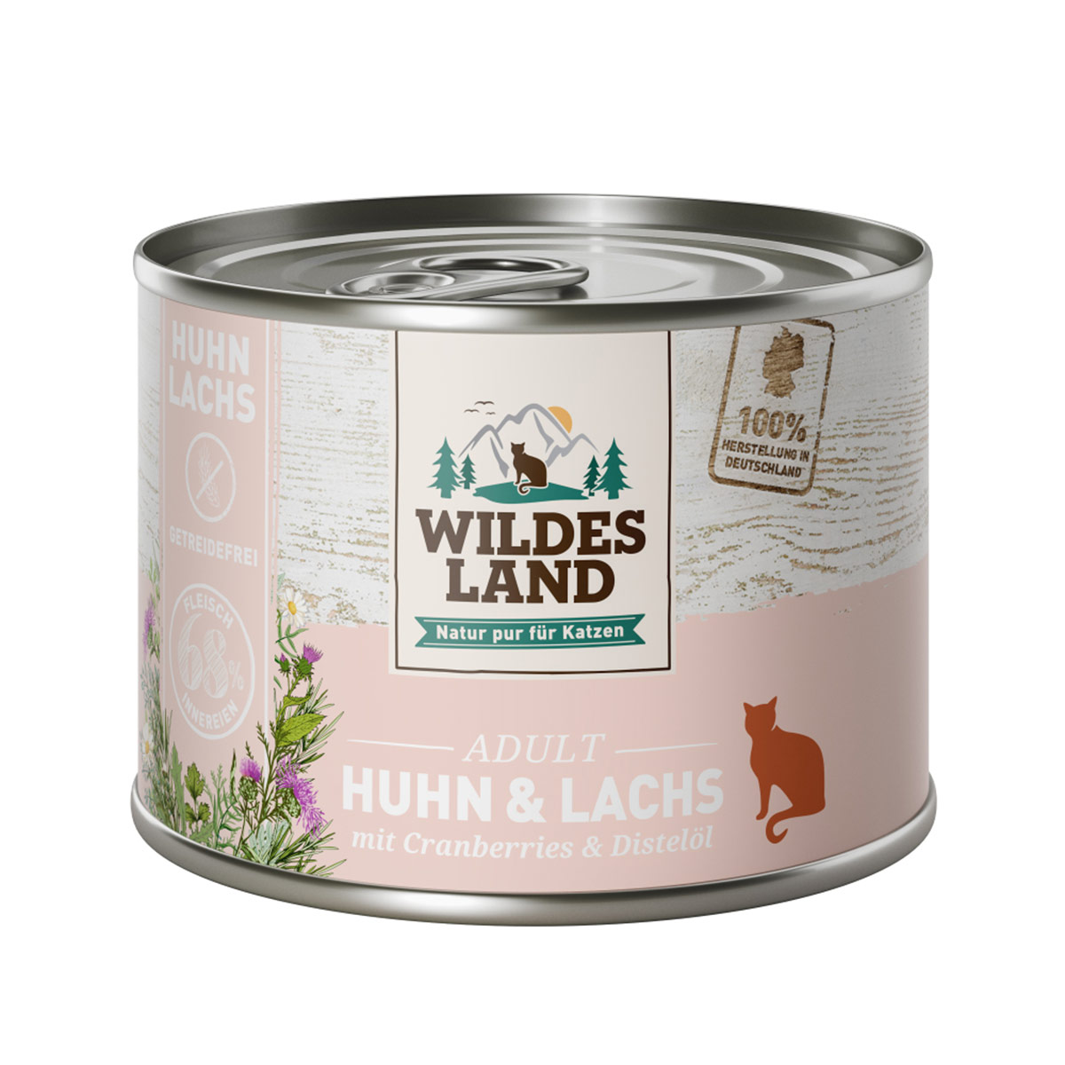 Wildes Land Huhn und Lachs mit Cranberries