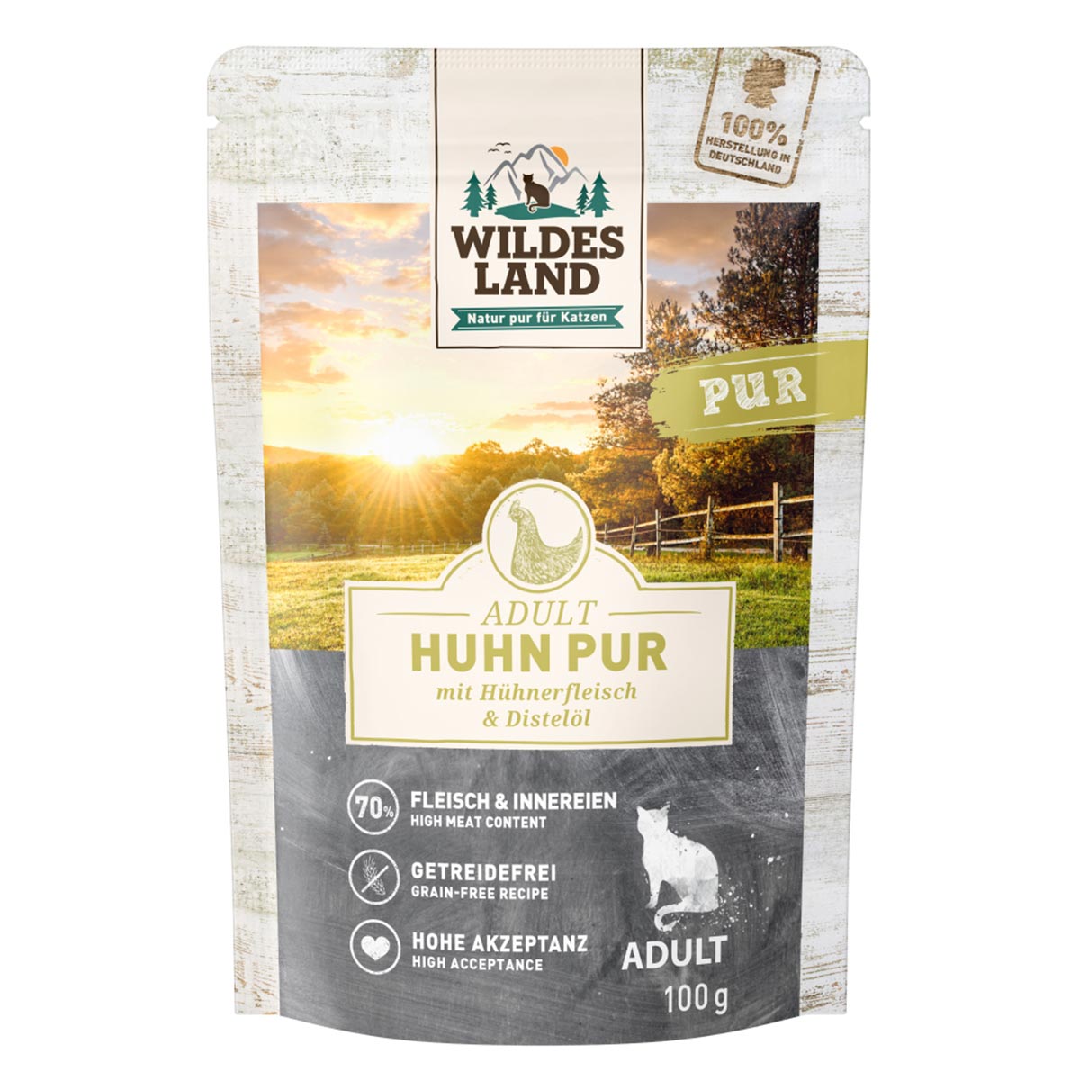 Wildes Land Huhn PUR mit Distelöl