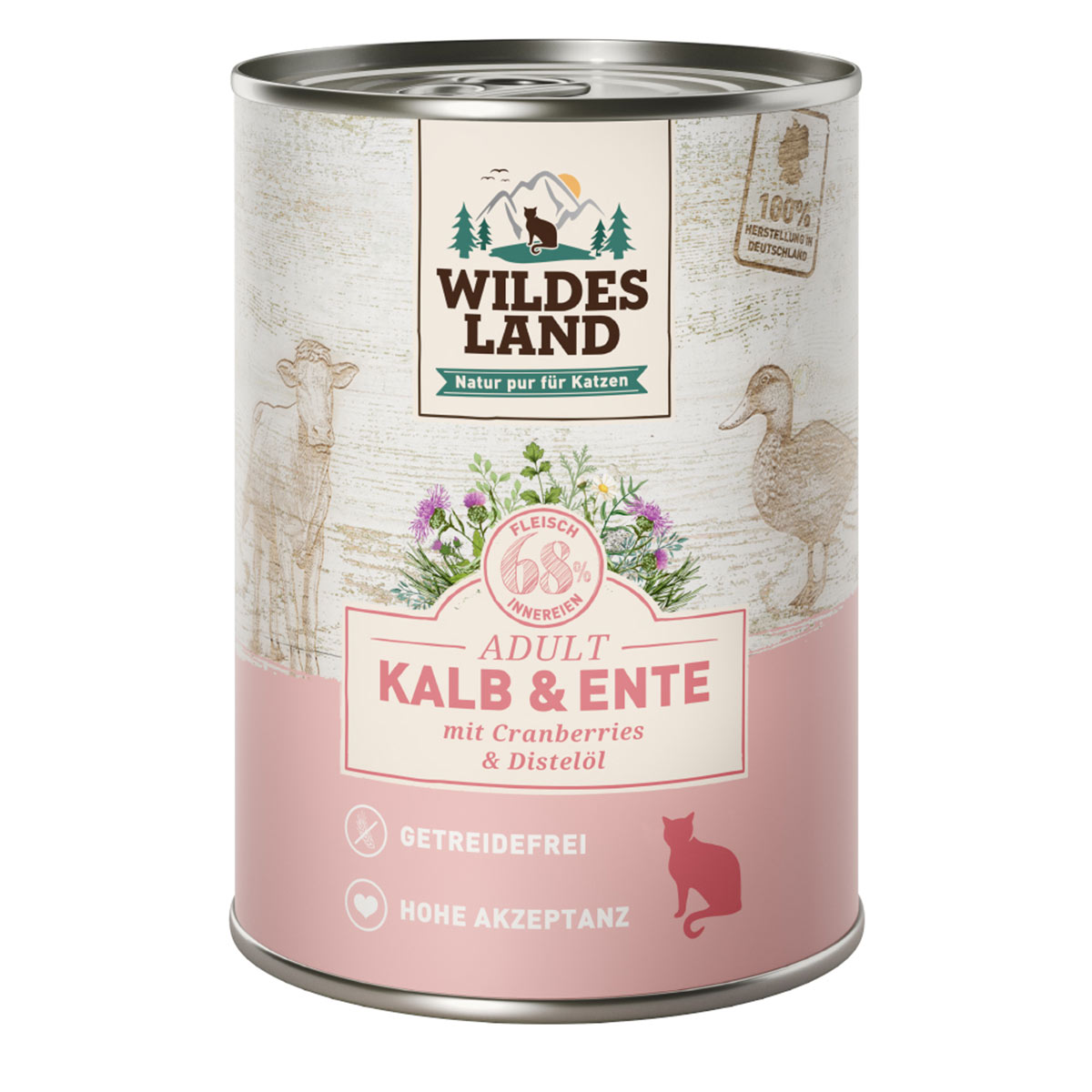 Wildes Land Kalb und Ente mit Cranberries