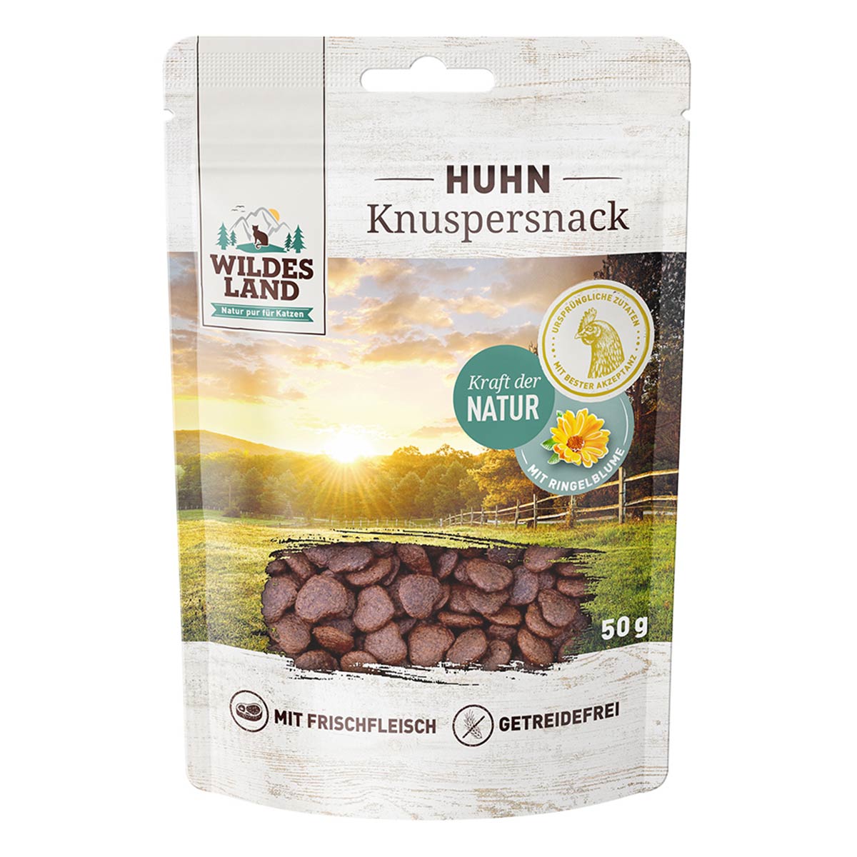 Wildes Land Knuspersnack Huhn mit Ringelblume