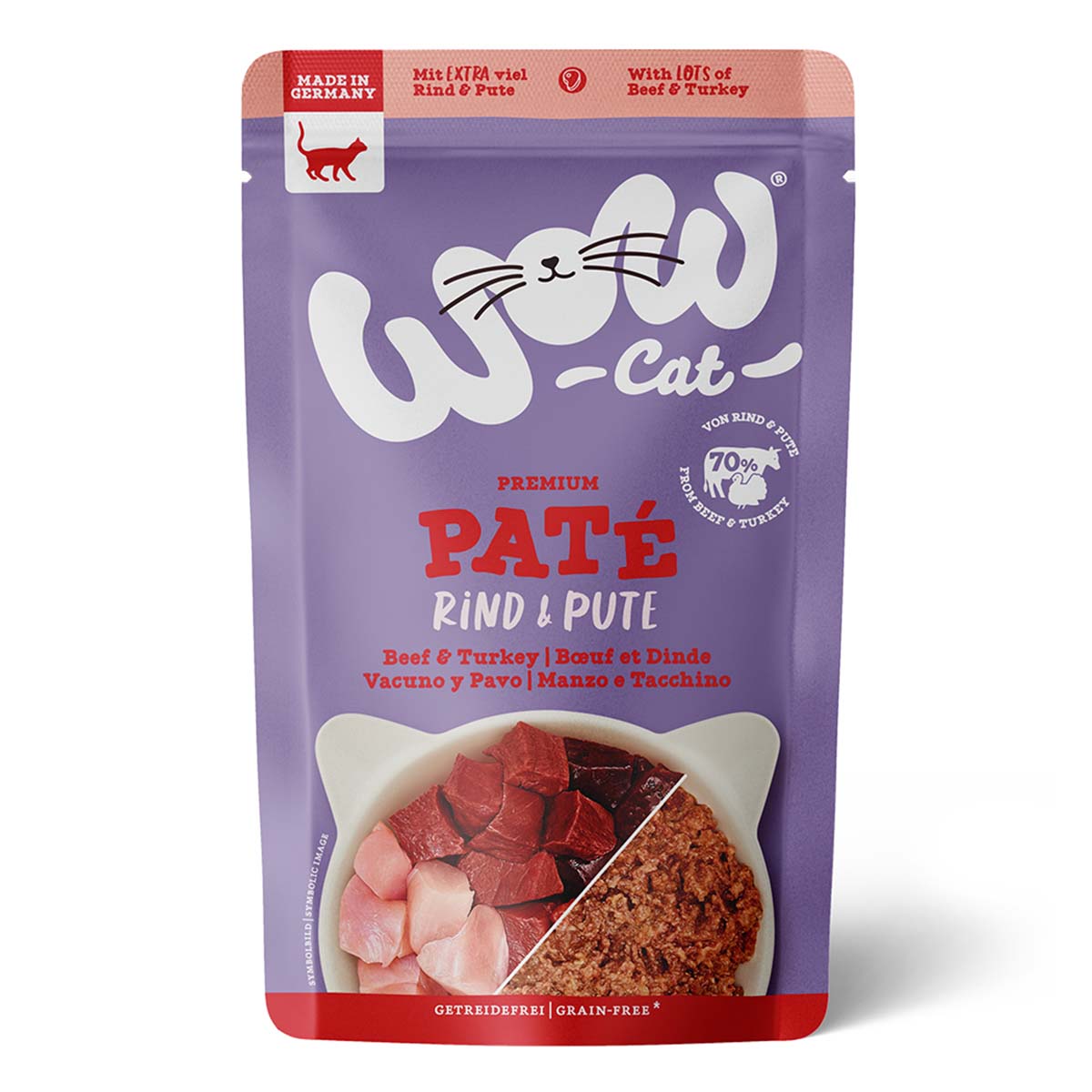 WOW CAT Adult Rind &amp; Pute