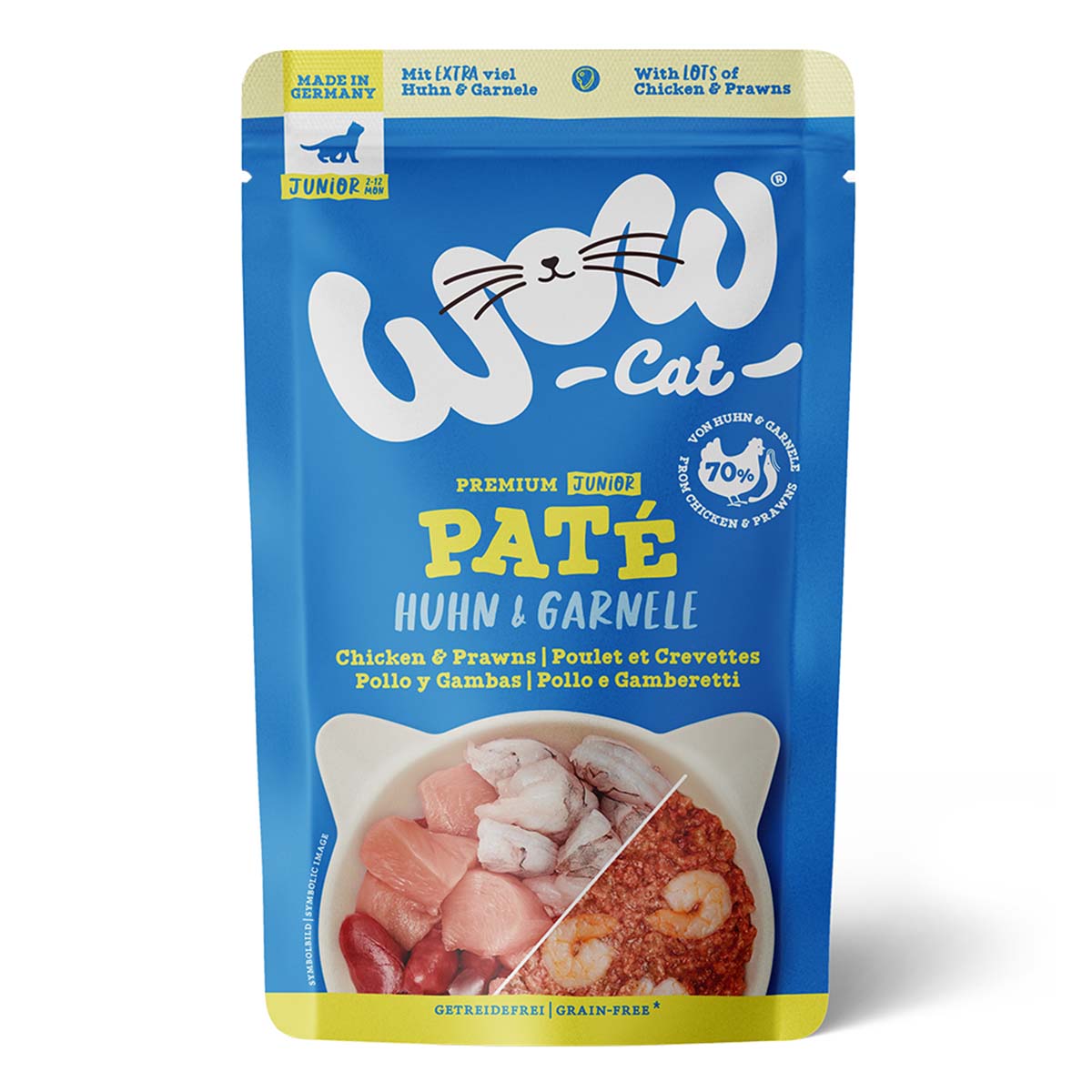 WOW CAT Junior Huhn &amp; Garnele