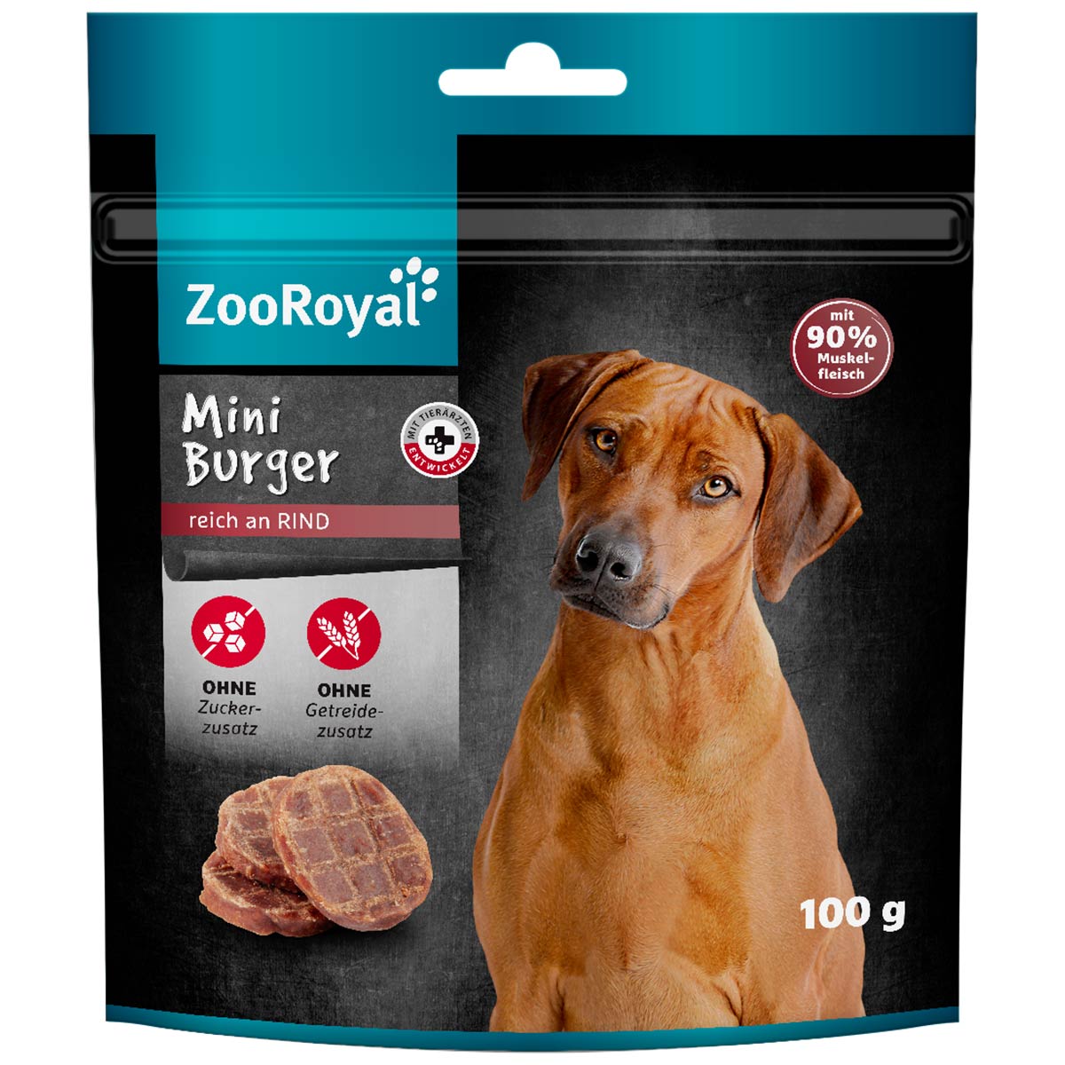 ZooRoyal Mini Burger reich an Rind