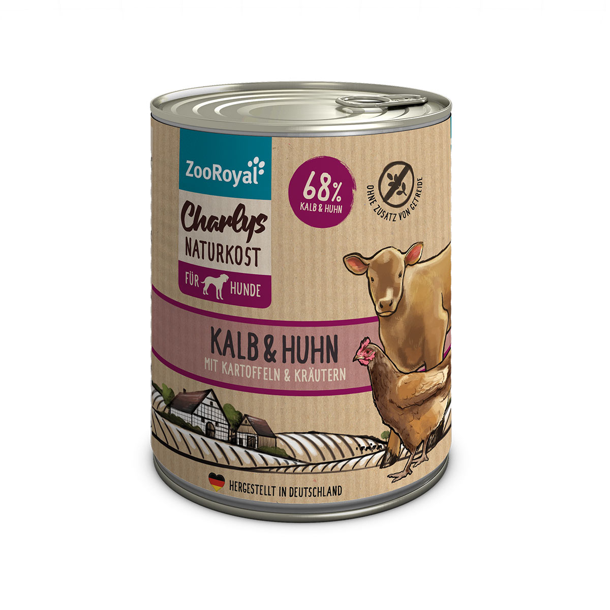 ZooRoyal Charlys Naturkost Kalb, Huhn, Kartoffeln &amp; Kräuter