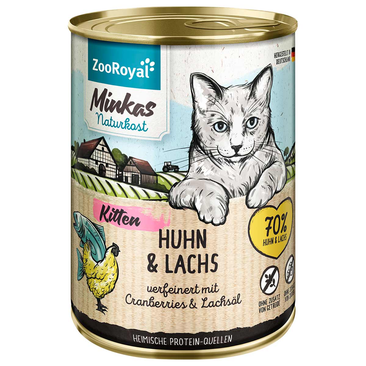 ZooRoyal Minkas Kitten Huhn und Lachs